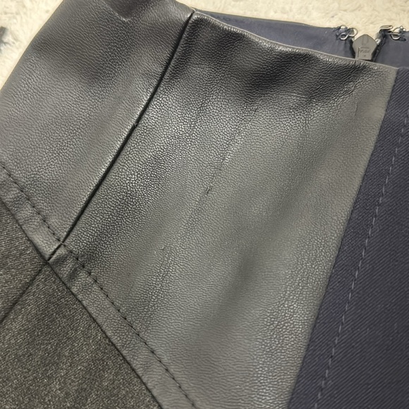 Express Gray and Blue Midi Pencil Skirt - Picture 5 of 8